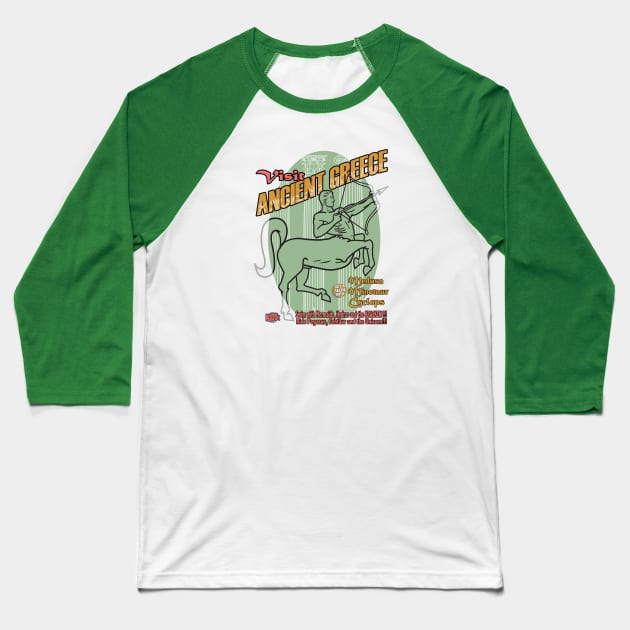 Visit Ancient Greece Baseball T-Shirt by PalmGallery